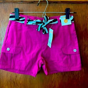 Adorable hot pink shorts for size 10 girl from Gymboree.